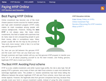 Tablet Screenshot of payinghyip.com